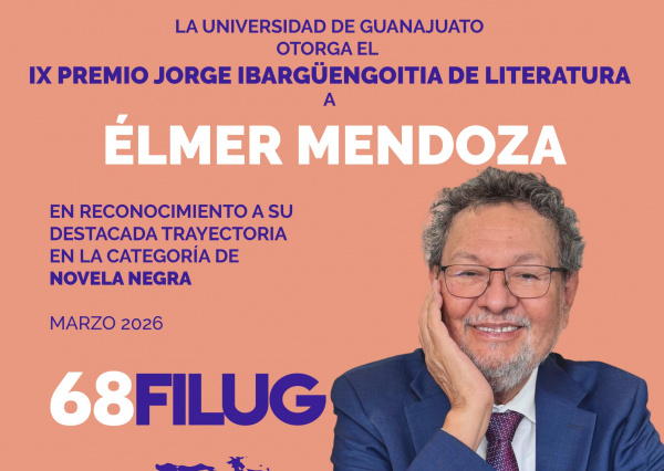 Élmer Mendoza recibirá el IX Premio “Jorge Ibargüengoitia” de Literatura, otorgado por la UG