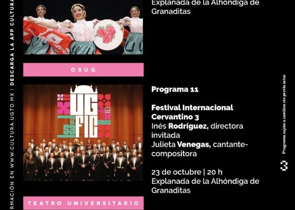 UG celebra el 53 FIC con danza, tradición y un concierto estelar de la OSUG con Julieta Venegas