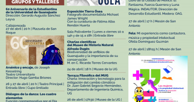 La UG invita a sus diversas actividades culturales