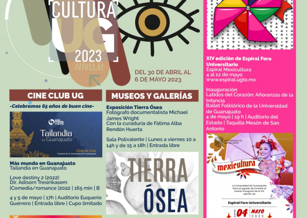 Bailables, concierto, exposiciones y cine, parte de la agenda cultural UG 