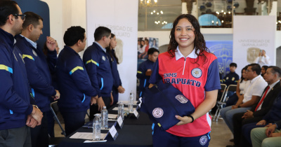 El CNMS abanderó a la delegación de deportistas que representarán a la UG en los juegos deportivos CONADEMS 2025