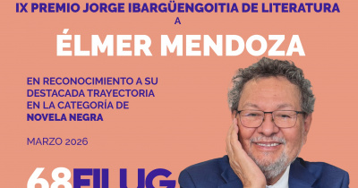 Élmer Mendoza recibirá el IX Premio “Jorge Ibargüengoitia” de Literatura, otorgado por la UG