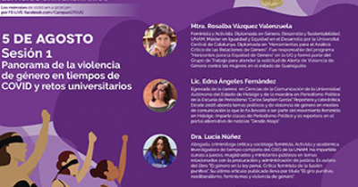 Violencia de género en tiempos de COVID, tema de seminarios permanentes en la UG