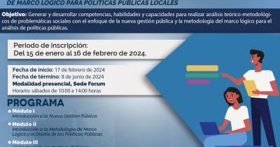 UG abre convocatoria de ingreso a diplomado en Nueva Gestión Pública y Metodología de Marco Lógico para Políticas Públicas Locales 