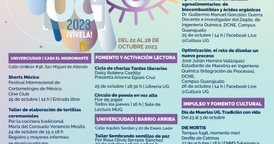 Agenda Cultural UG invita a disfrutar el Dia de Muertos con Desfile de Catrinas en Salamanca 