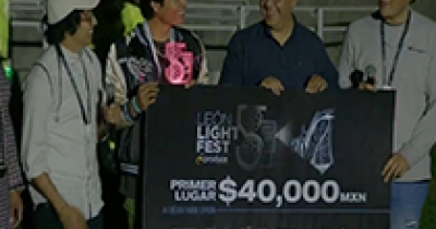 Estudiantes UG ganan festival de video mapping 