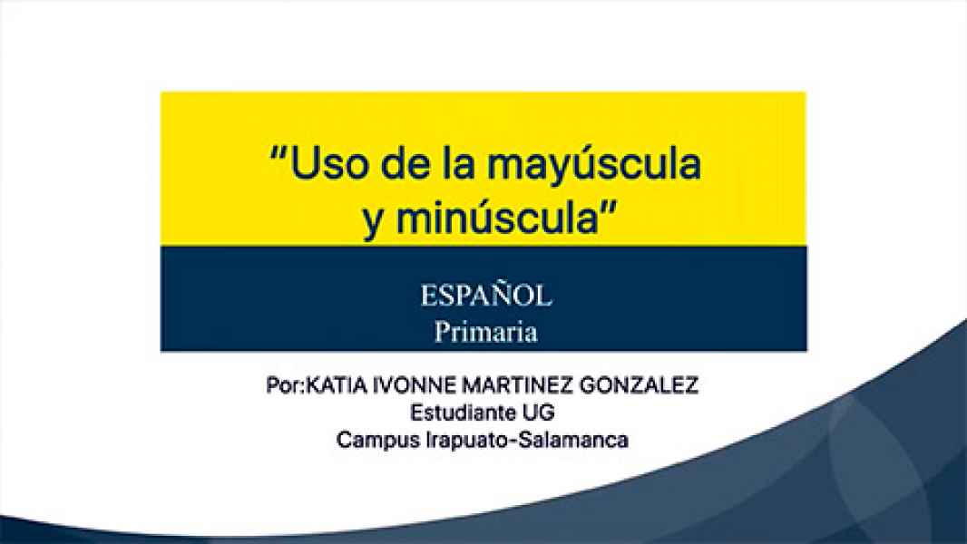 Como debemos usar la mayoscula y minoscula